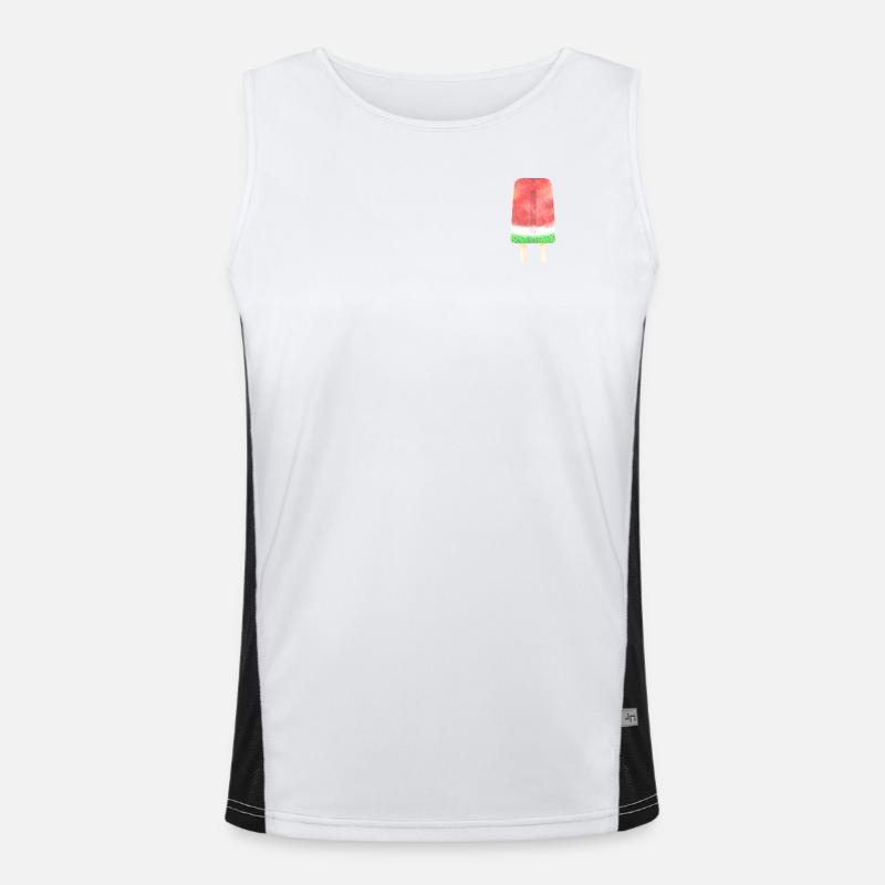 EIS MELONE Funktionelles Kontrast-Tank Top für Männer 