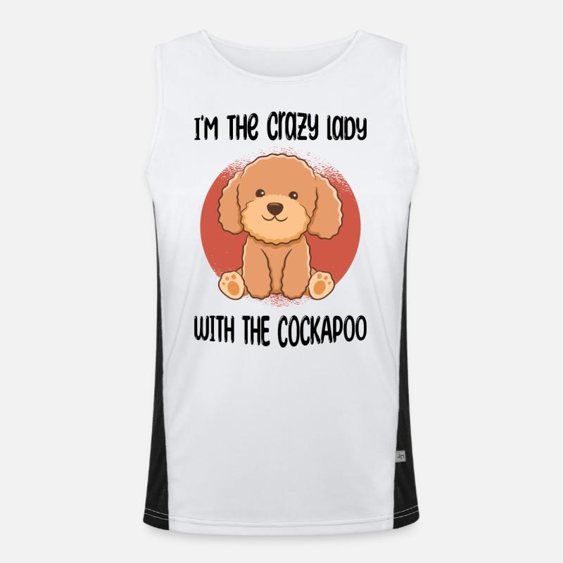 Cockapoo Funktionelles Kontrast-Tank Top für Männer 