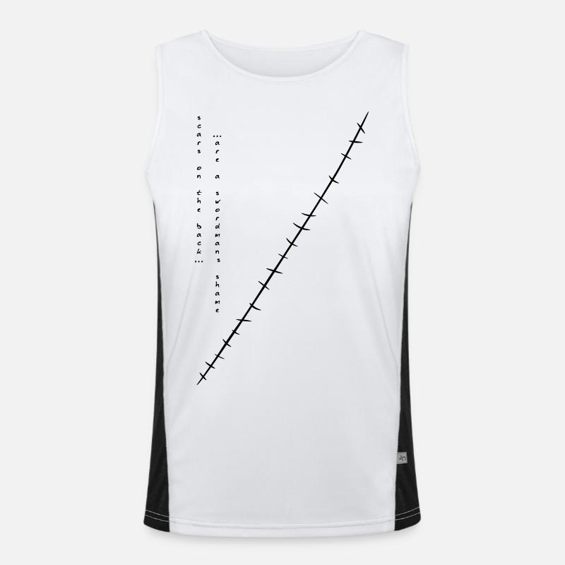 OP IV: Narben Funktionelles Kontrast-Tank Top für Männer 