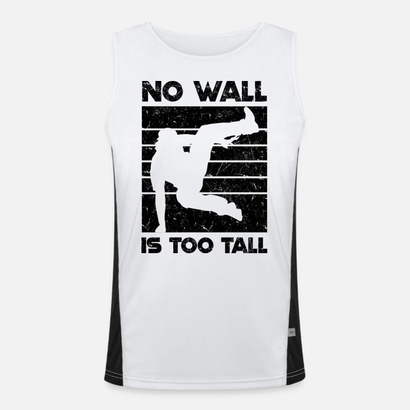 Parkour Geschenkideen Funktionelles Kontrast-Tank Top für Männer 