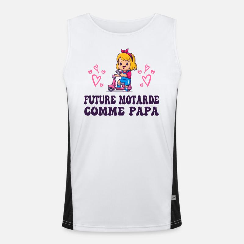 Future Motarde comme Papa Débardeur respirant contrasté Homme 