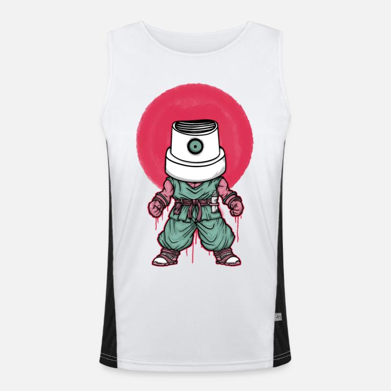 Goku Graffiti Funktionelles Kontrast-Tank Top für Männer 