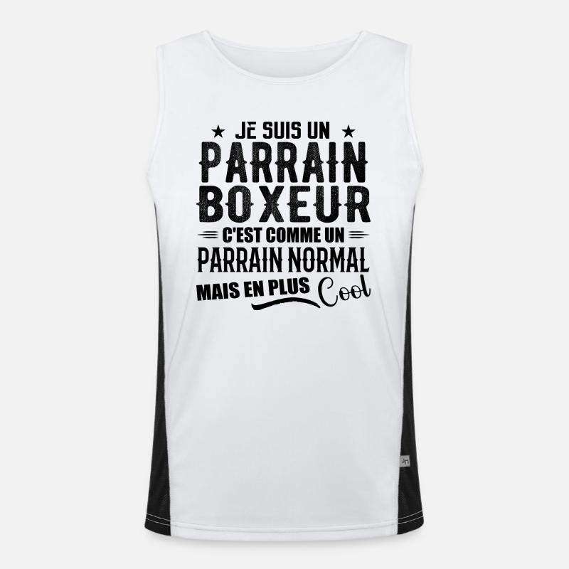 Boxer-Pate als normaler, aber coolerer Pate Funktionelles Kontrast-Tank Top für Männer 