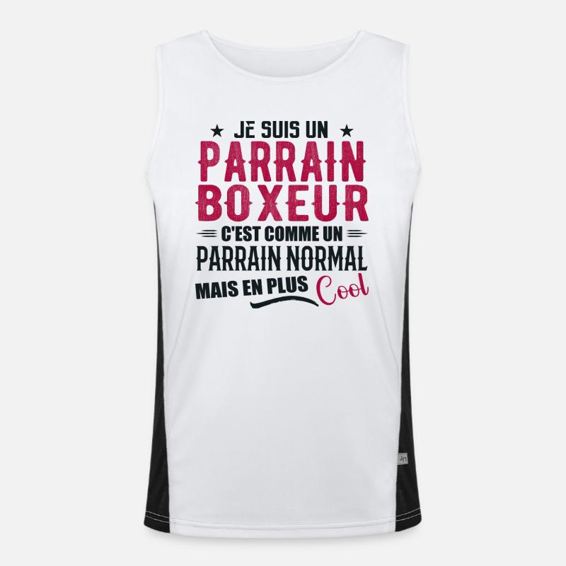 Boxer-Pate als normaler, aber coolerer Pate Funktionelles Kontrast-Tank Top für Männer 