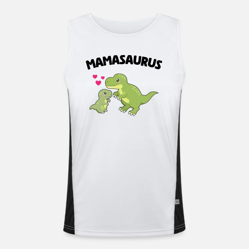 Mamasaurus - Conception de dinosaure mignon Débardeur respirant contrasté Homme 