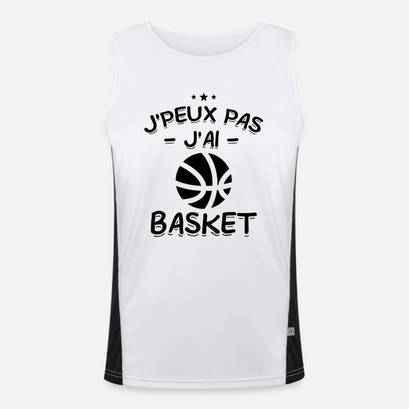 J'Peux Pas ! J'Ai Basket 🏀 Débardeur respirant contrasté Homme 