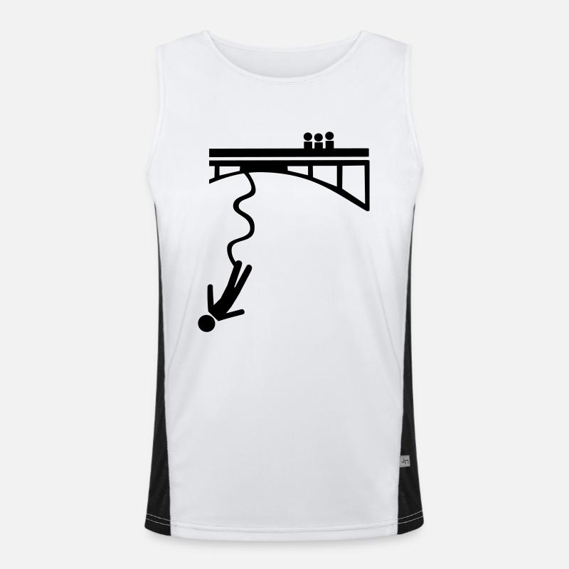 Bungee jumping Débardeur respirant contrasté Homme 