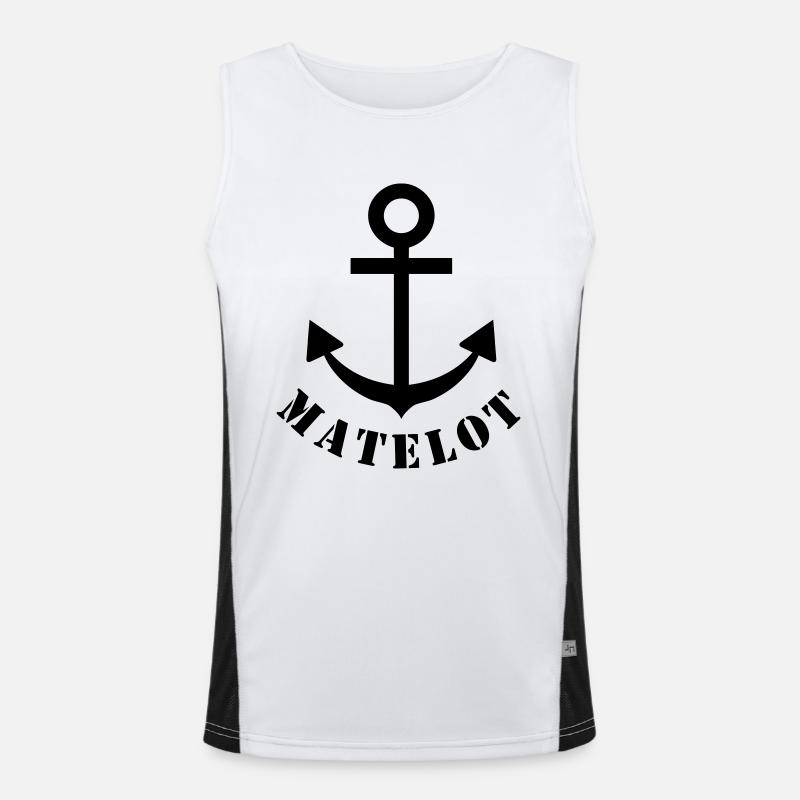 matelot Men's Functional Contrast Tank Top 