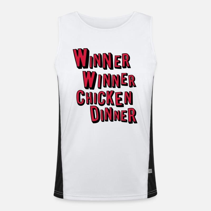 Winner Winner Chicken Dinner Débardeur respirant contrasté Homme 