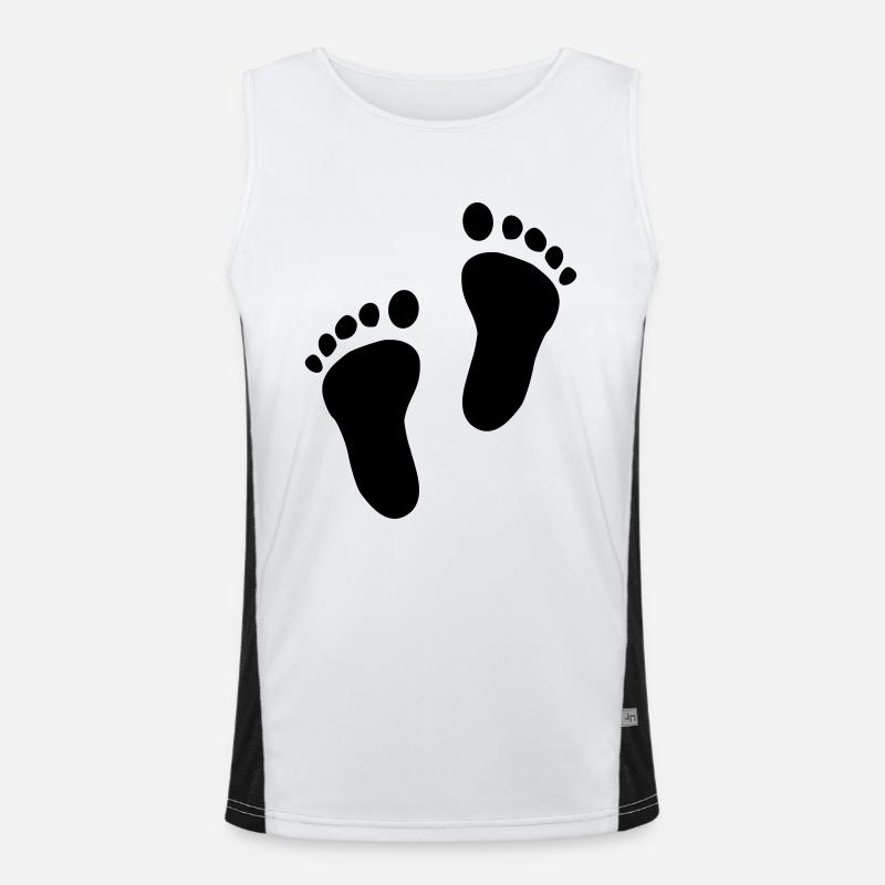 Pieds de bébé Débardeur respirant contrasté Homme 