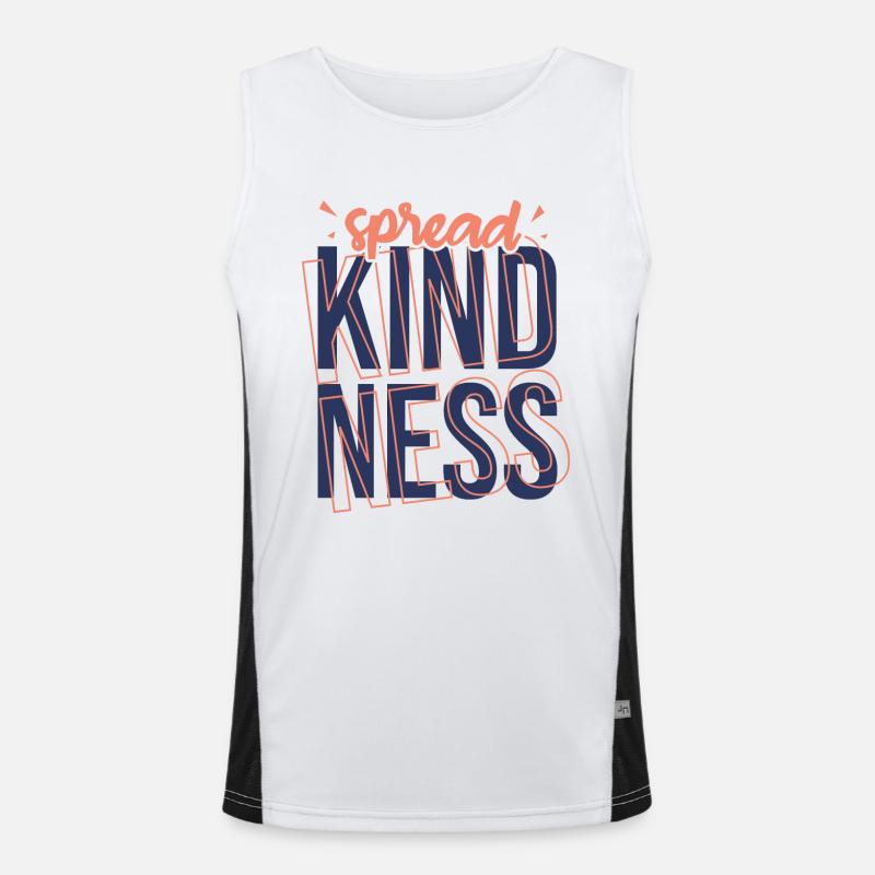 Kindness Statement Role Model Gift Men's Functional Contrast Tank Top 