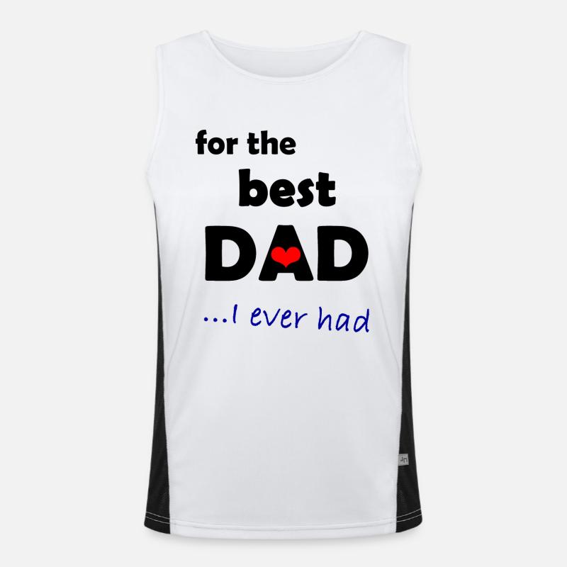 Dad 1 Funktionelles Kontrast-Tank Top für Männer 