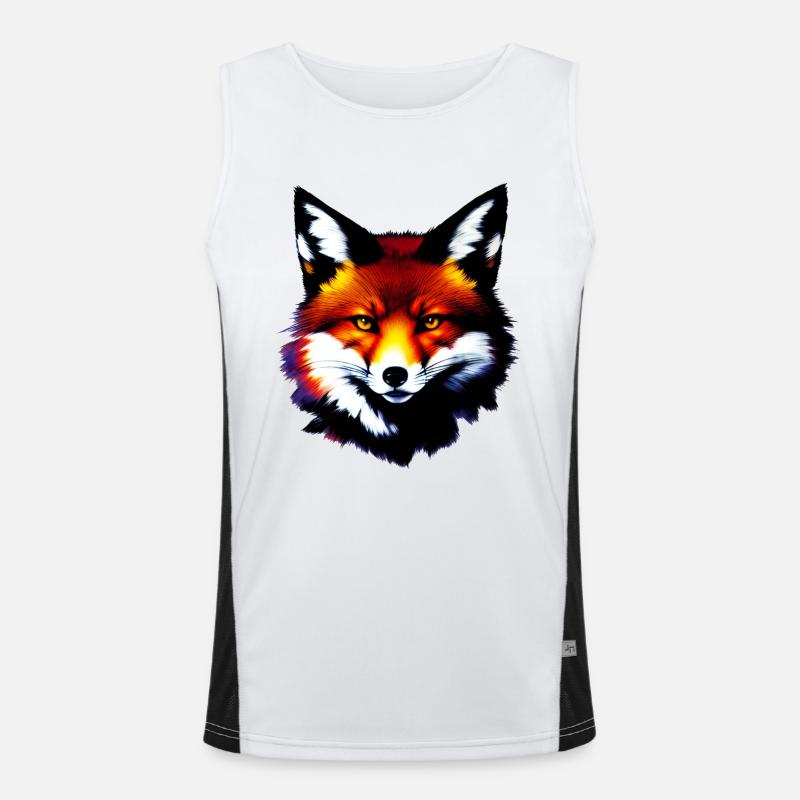 Fuchs Funktionelles Kontrast-Tank Top für Männer 