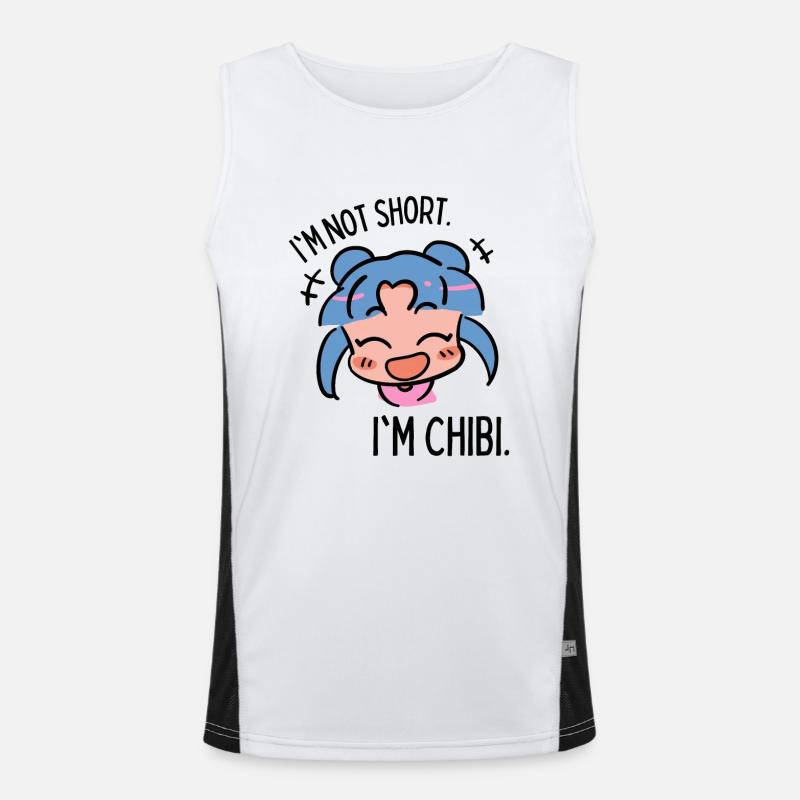 Chibi drôle Débardeur respirant contrasté Homme 