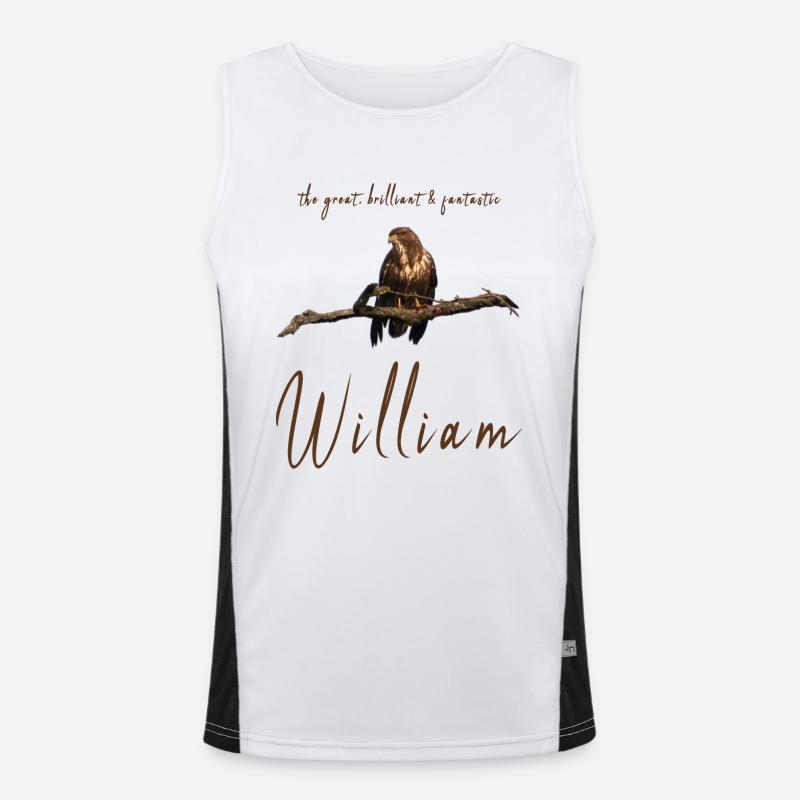 William Willi Geburtstag William Funktionelles Kontrast-Tank Top für Männer 