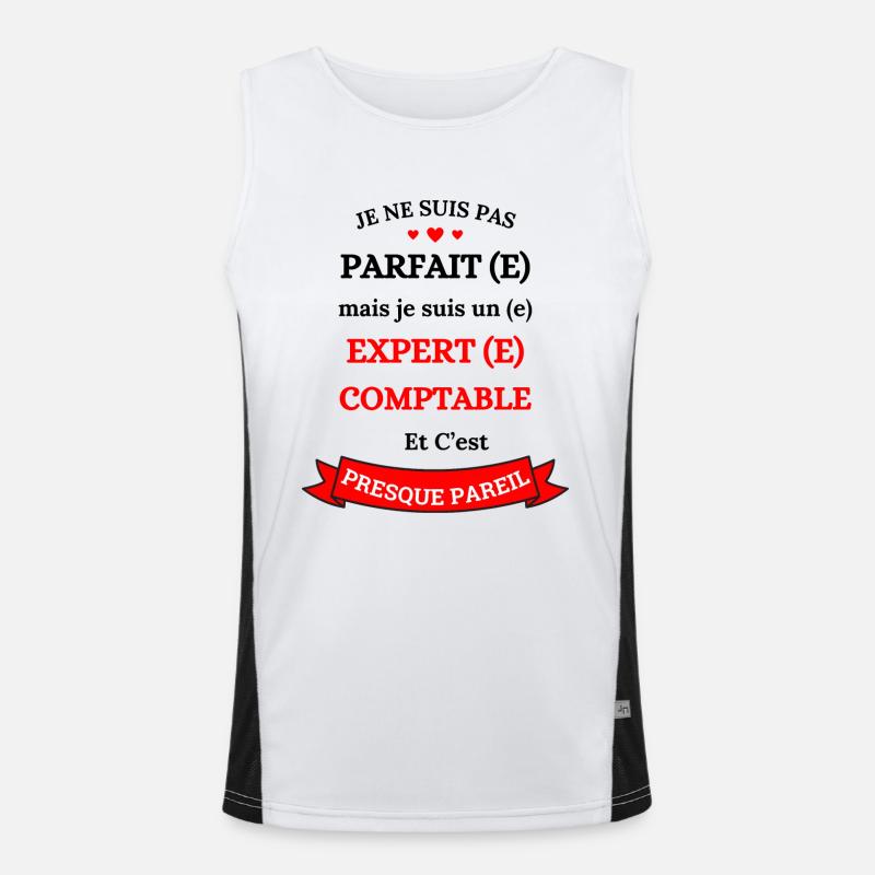 EXPERT(E)-COMPTABLE PARFAIT(E) Débardeur respirant contrasté Homme 