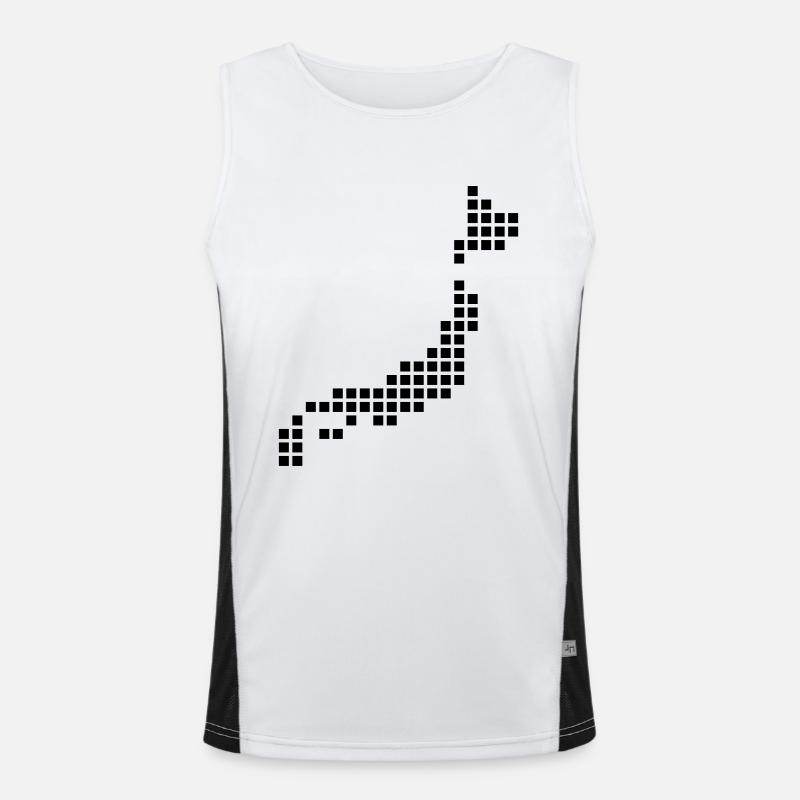 Japan Funktionelles Kontrast-Tank Top für Männer 