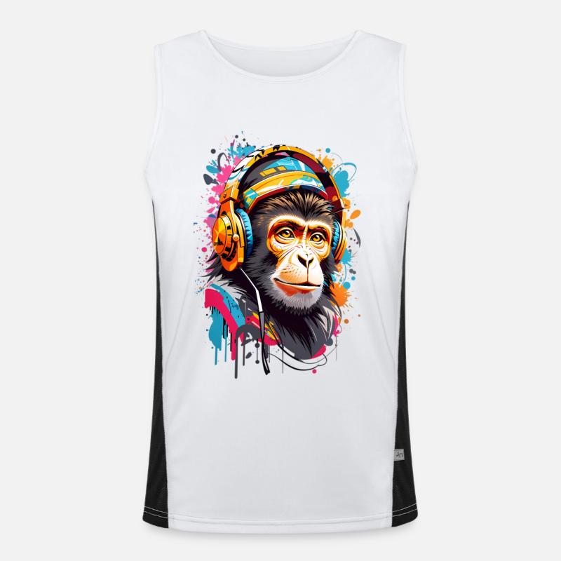 Singe cool Débardeur respirant contrasté Homme 