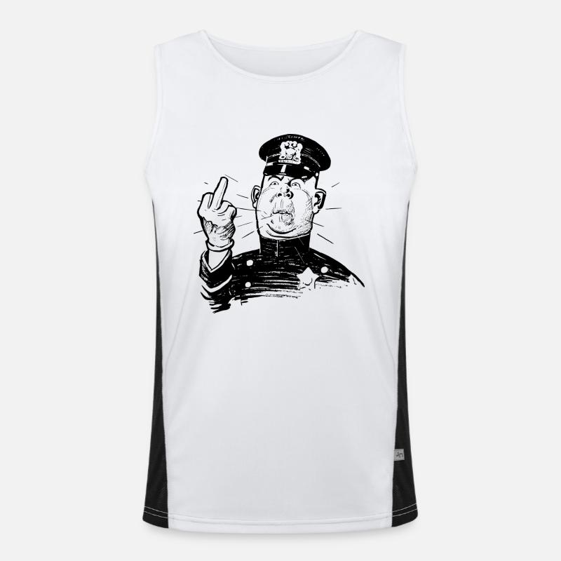 Wütend Funktionelles Kontrast-Tank Top für Männer 