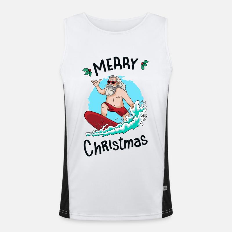 Weihnachten im Juli Funktionelles Kontrast-Tank Top für Männer 