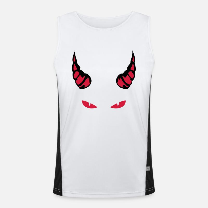 horn devil eye mocking feroce 1910 Men's Functional Contrast Tank Top 