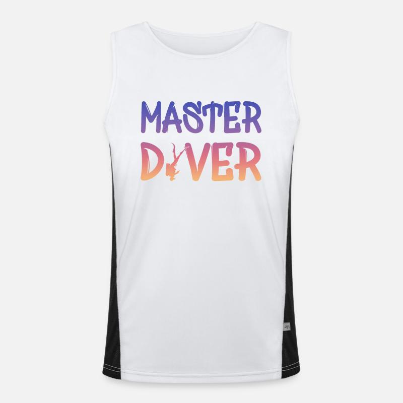 Master Diver Funktionelles Kontrast-Tank Top für Männer 