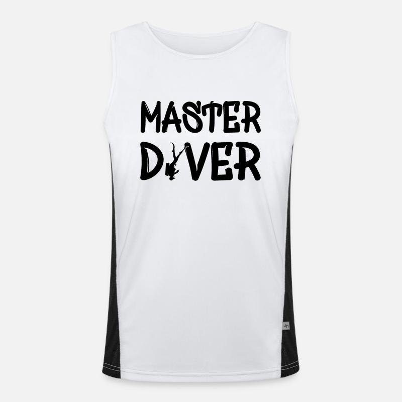 Master Diver Funktionelles Kontrast-Tank Top für Männer 