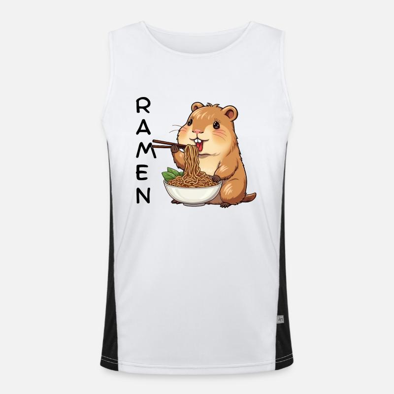Ramen Capybara Men's Functional Contrast Tank Top 