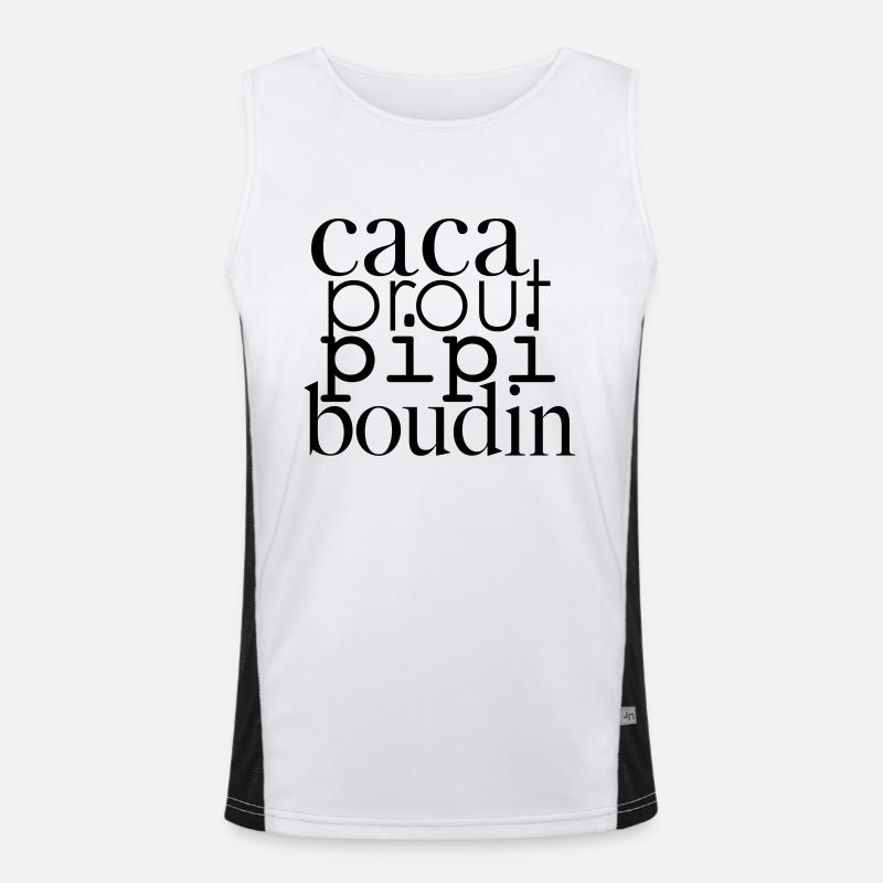 CACA prout Spule Pee Funktionelles Kontrast-Tank Top für Männer 