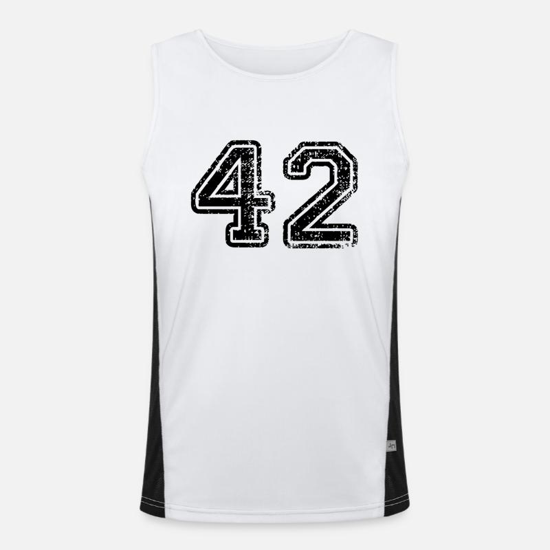 42 Funktionelles Kontrast-Tank Top für Männer 