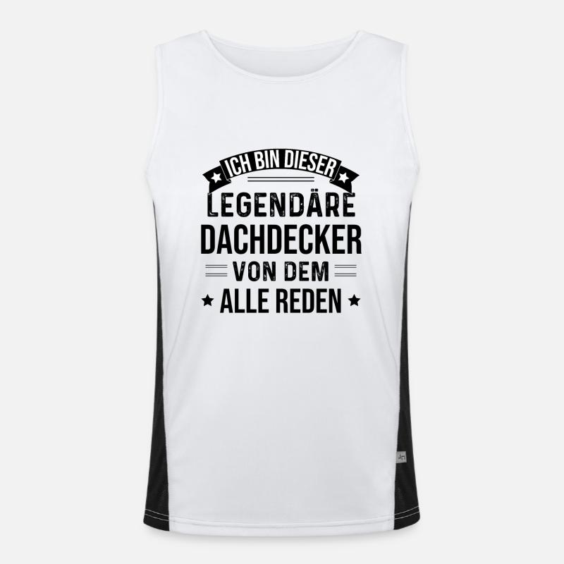 I'm that legendary roofer Men's Functional Contrast Tank Top 