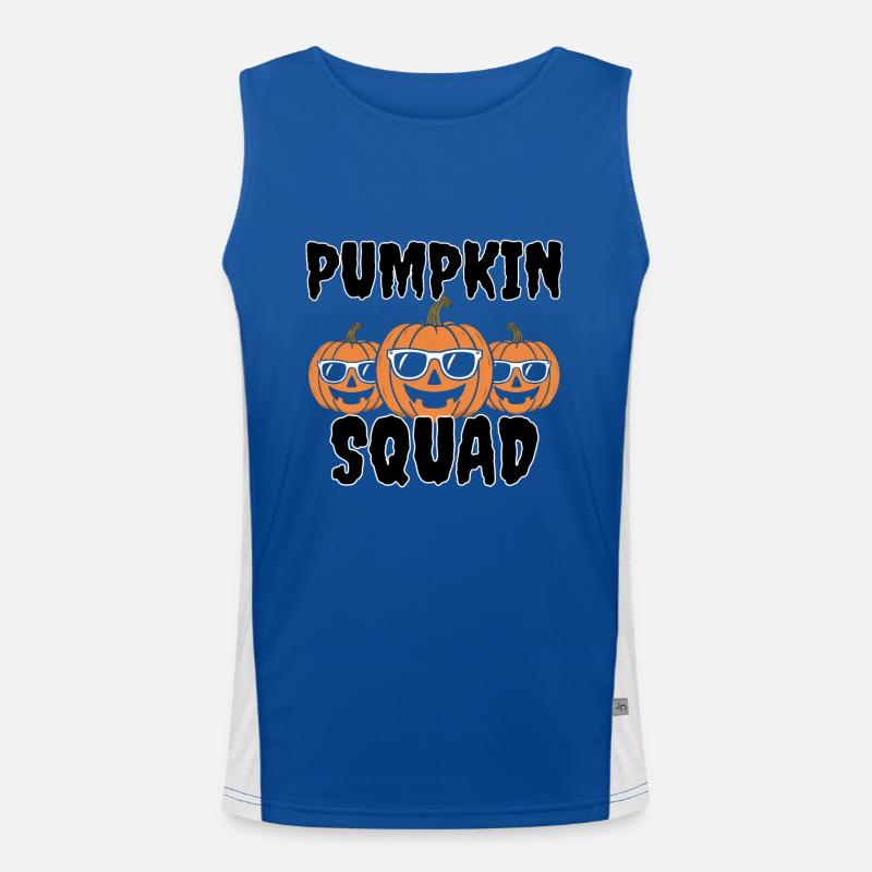 Pumpkin Squad Funktionelles Kontrast-Tank Top für Männer 