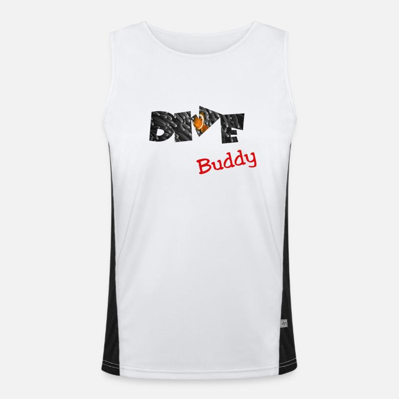 Dive Buddy Nemo Clownfisch Diver Scuba Diving Funktionelles Kontrast-Tank Top für Männer 