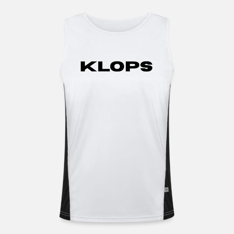 Klops - Hier ist der Name Programm Funktionelles Kontrast-Tank Top für Männer 