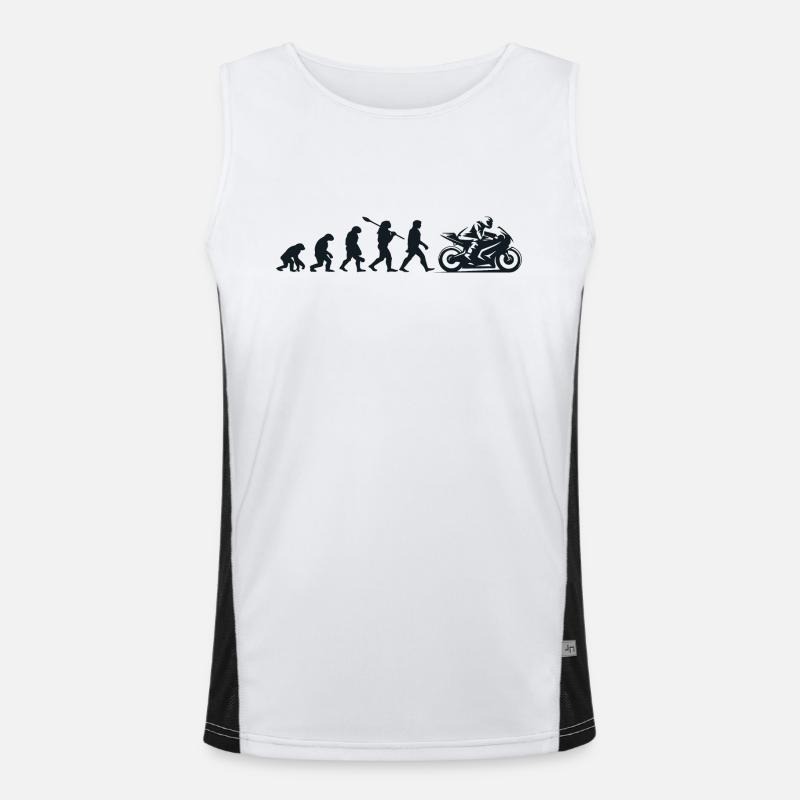 Évolution Darwin pour les Motocyclistes 🏍️ Débardeur respirant contrasté Homme 