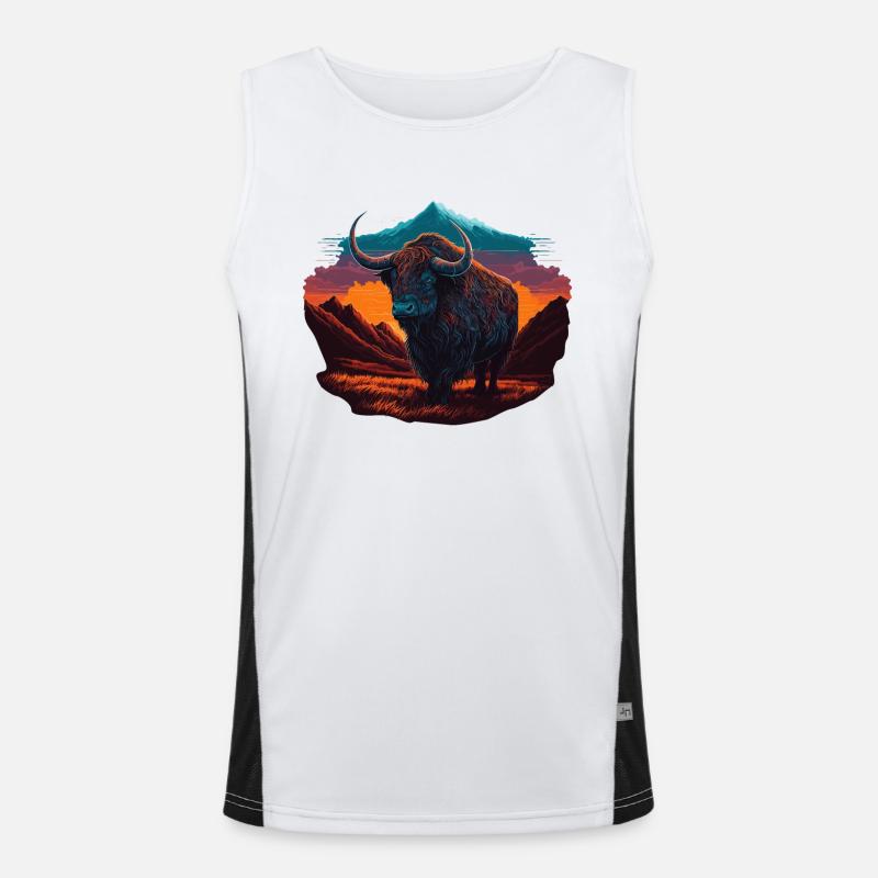 Yak Sunrise Débardeur respirant contrasté Homme 