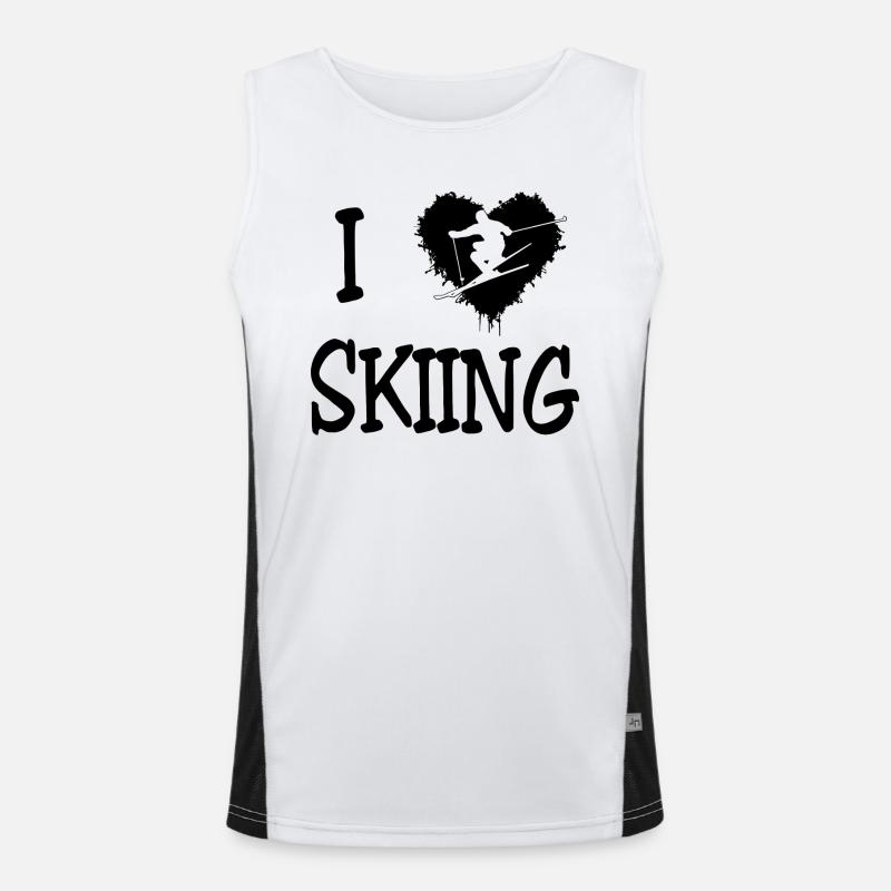 Skiing Funktionelles Kontrast-Tank Top für Männer 