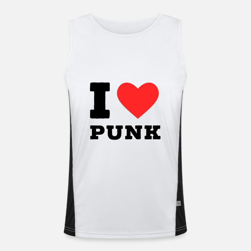 J’adore le punk Débardeur respirant contrasté Homme 