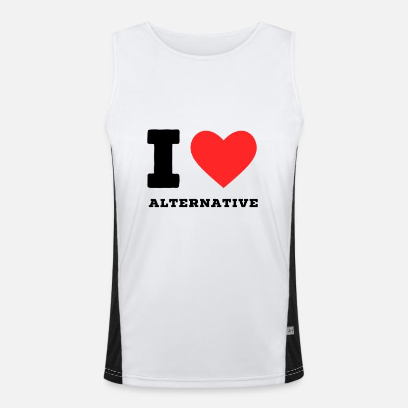 J’aime l’alternative Débardeur respirant contrasté Homme 