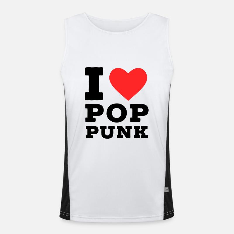 J’adore le pop punk Débardeur respirant contrasté Homme 