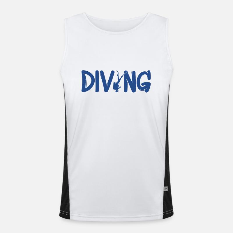 Tauchen Funktionelles Kontrast-Tank Top für Männer 