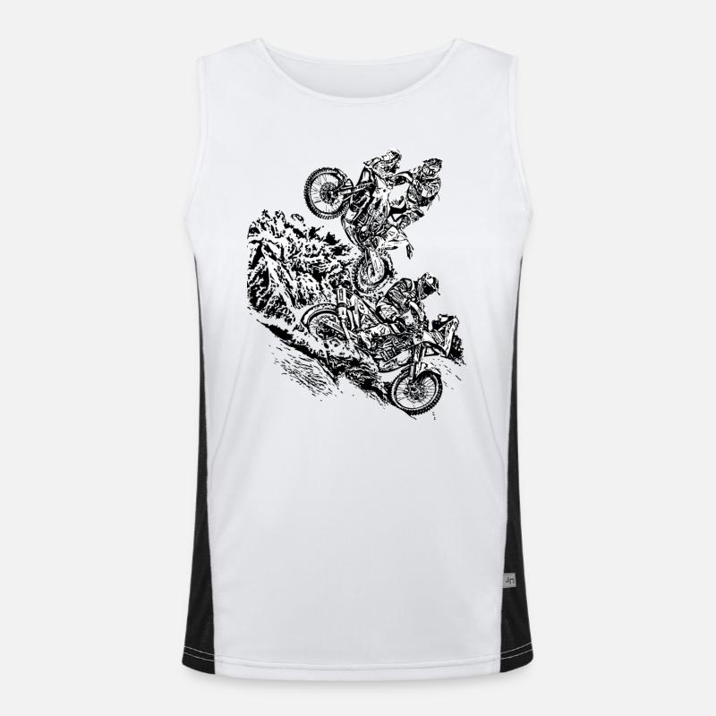 Raid de rallye Débardeur respirant contrasté Homme 