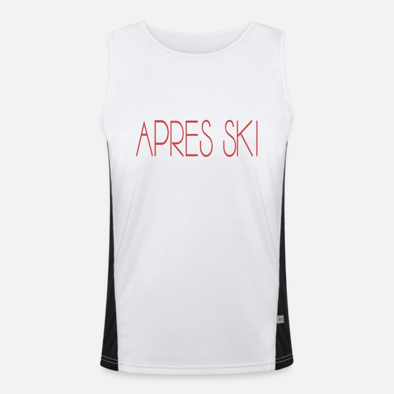 apres ski Funktionelles Kontrast-Tank Top für Männer 