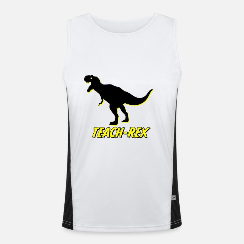 Teach-Rex Men's Functional Contrast Tank Top 