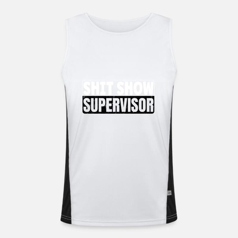 Shit Show Supervisor Men's Functional Contrast Tank Top 