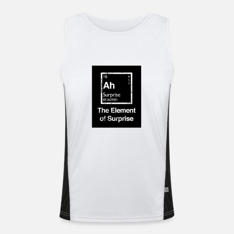 Das Element der Überraschung Funktionelles Kontrast-Tank Top für Männer 