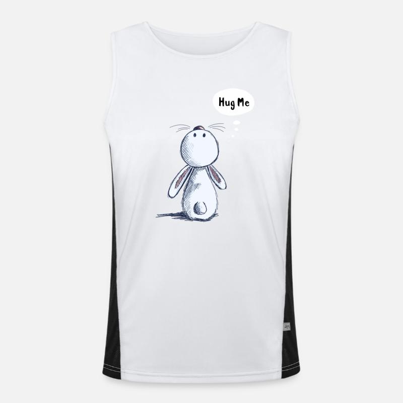 Hug Me Lapin Débardeur respirant contrasté Homme 