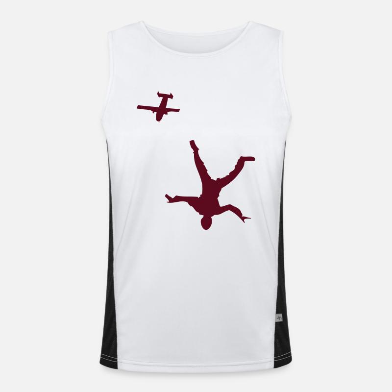 HeadDown with skyvan Funktionelles Kontrast-Tank Top für Männer 