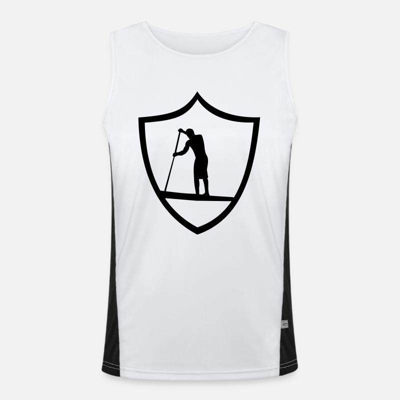 Sup, stand up paddle, surf, surfer, Stehpaddeln, Débardeur respirant contrasté Homme 