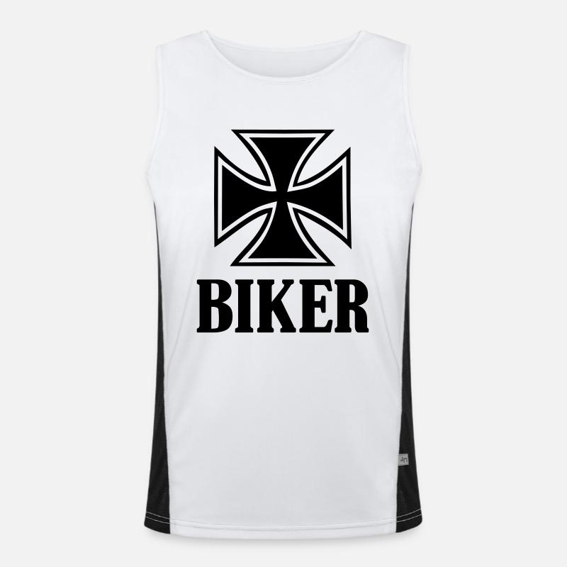 Biker Débardeur respirant contrasté Homme 